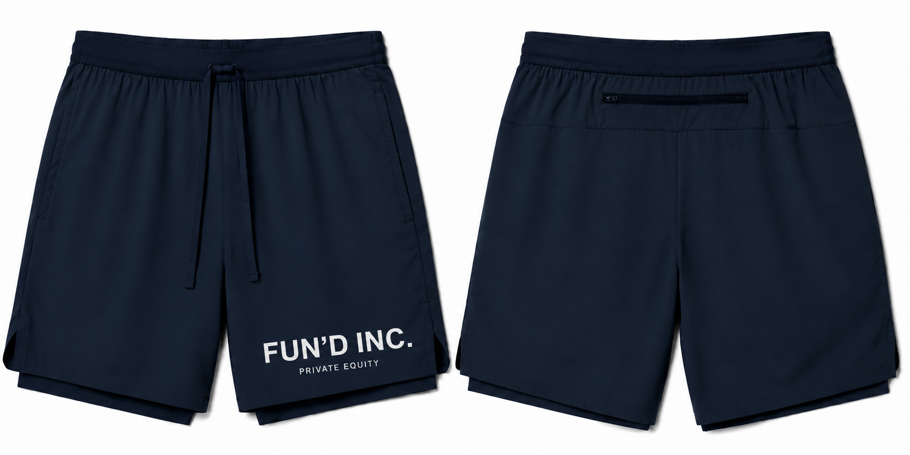 FUN'D INC Executive Jogging Shorts – Navy